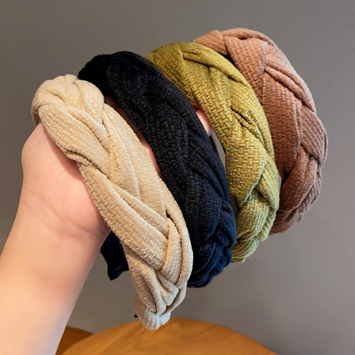 Summer twist hair bundle high skull headband for women to wear temperament face wash press hair high-end hairpin headband hair accessories wholesale