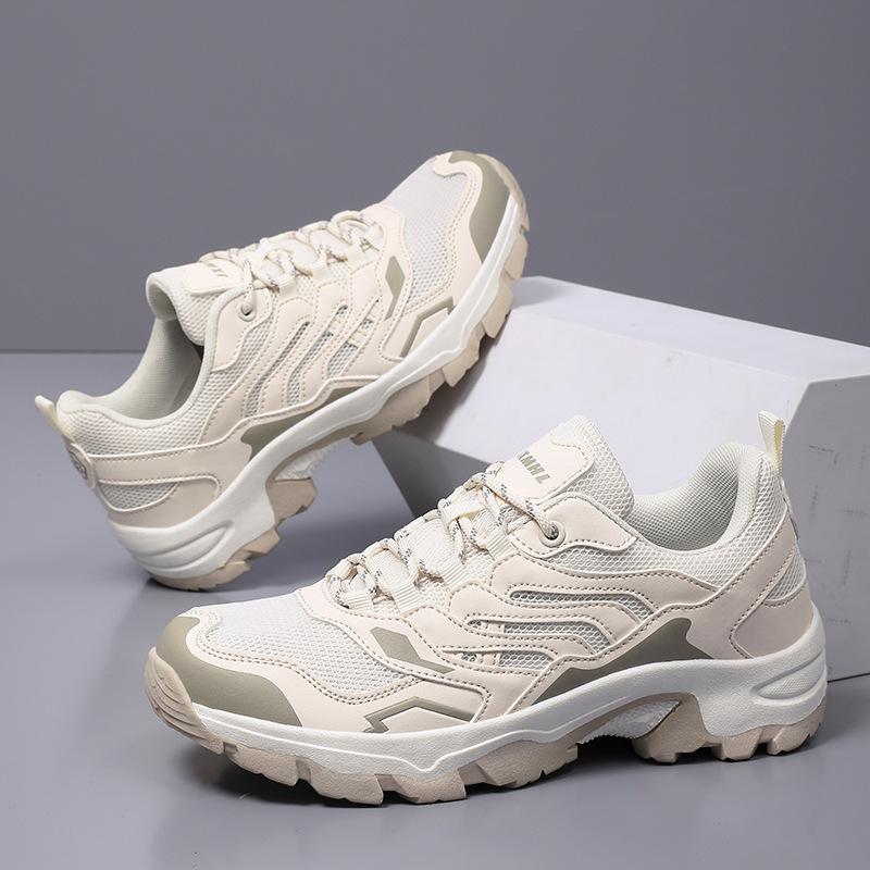 Zapatos de senderismo al aire libre hombres transfronterizos nuevos amantes de la cabeza ancha transpirables antideslizantes y resistentes al desgaste zapatos de senderismo de camping casuales mujeres