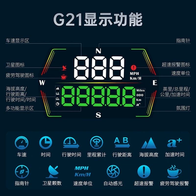 Weiying G21 Car-Mounted Hud Car display