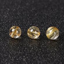 水晶散珠5A金發晶子diy水晶飾品配件材料串珠圓珠單珠一件批發