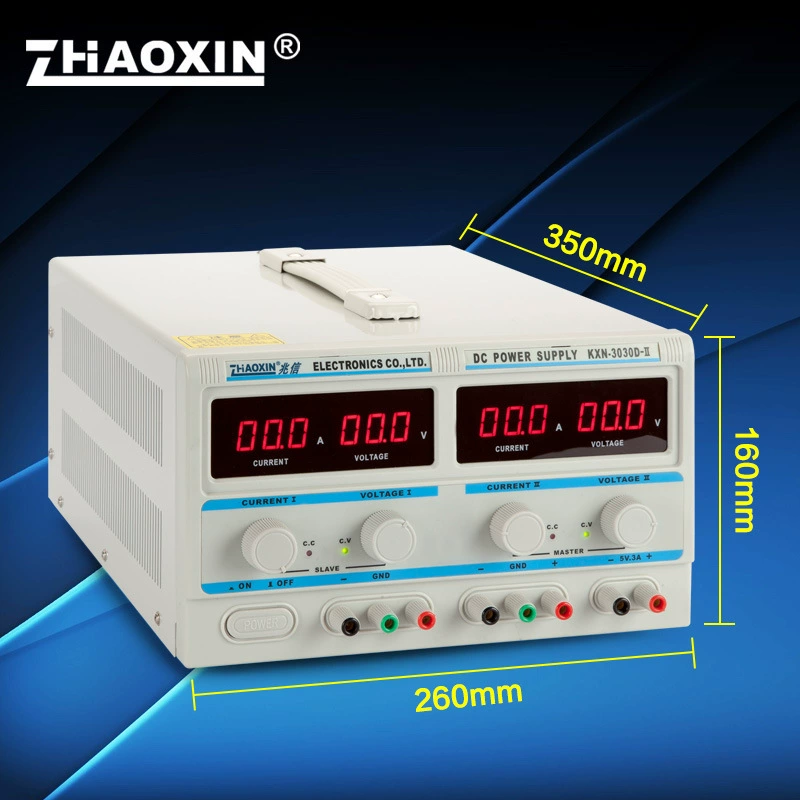 Стабилизированный источник питания постоянного тока с регулируемым двусторонним независимым выходом KXN-3030D-II, регулируемый импульсный источник питания с цифровым дисплеем Meg