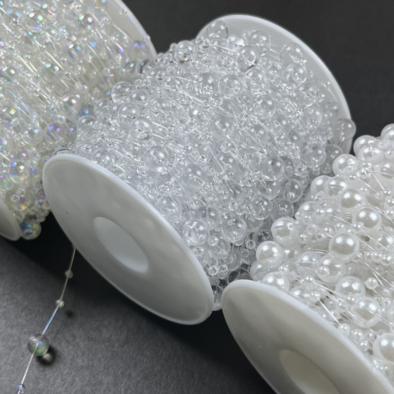 Gypsophila 8+3 Fishing Line Pearl Chain DIY Handmade Bouquet Accessories Material Headdress Accessories Christmas Light String Chain Gypsophila 8+3 Fishing Line Pearl Chain DIY Handmade Bouquet Accessories Material Headdress Accessories Christmas Light String Chain