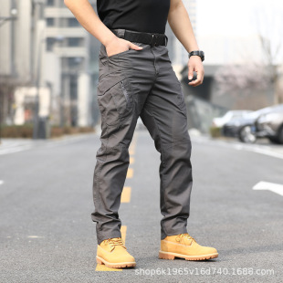 In-Stock Ix9 Tactical Cargo Pants Training Pants Commuter Wear-Resistant Scratch-Resistant Waterproof Export Pants Multi-Pocket Outdoor All-Season