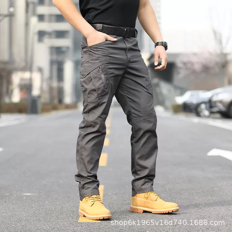 现货IX9战术工装裤作训裤通勤耐磨防刮防水外贸裤多口袋户外四季