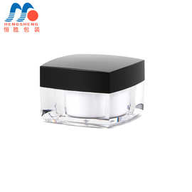 现货直发5g10g20g30g四方亚克力膏霜瓶  面膜瓶  试用装瓶分装瓶