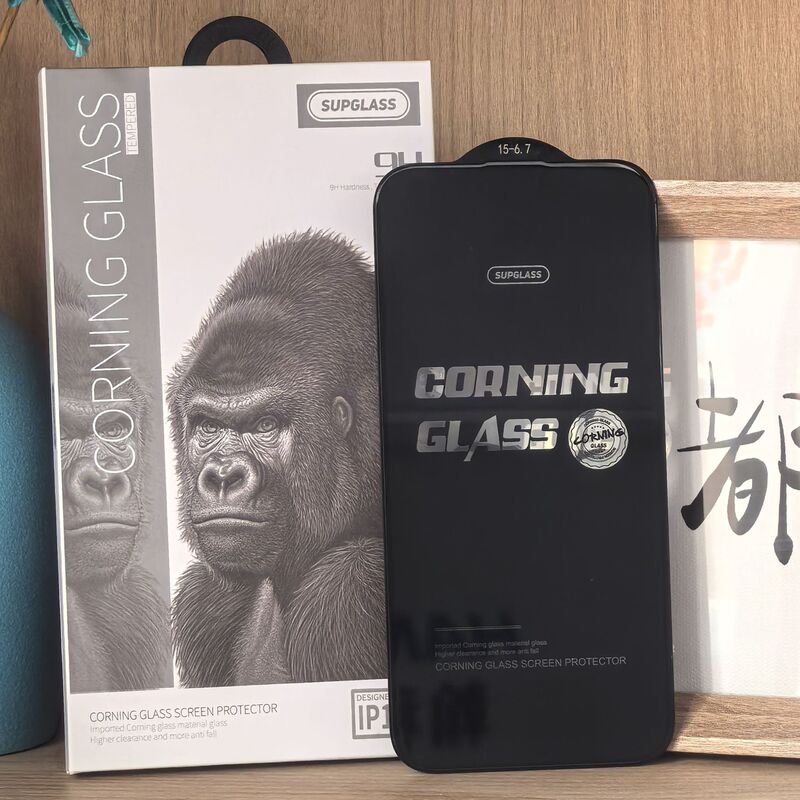 Supglassはiphone16 pro Max高清大アークサイドアップル15/16輸入康寧ガラス膜を適用します。|undefined