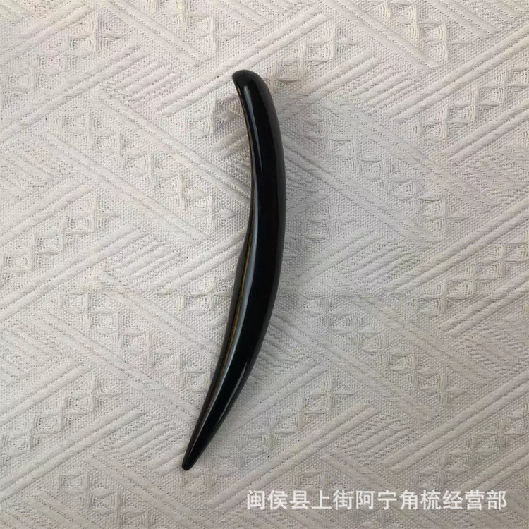 Natural Buffalo Horn Gua Sha Massage Stick 19-20cm Acupoint Pen for Facial Body and Foot Massage quality and texture