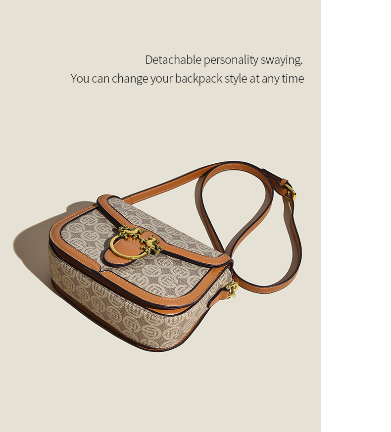 2023 Herbst Neue Live-Übertragung Beliebte Trendy Retro High-Level Umhängetasche Koreanische Satteltasche Unterarm Damentasche_voghion.com