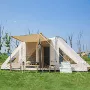 双门野营露营搭建帐篷