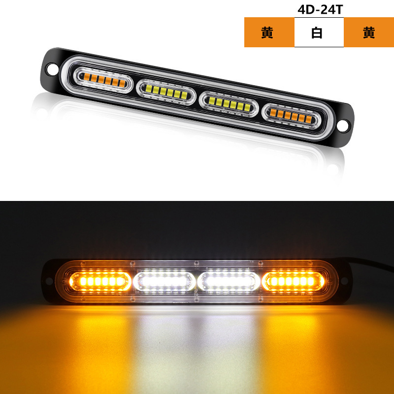 12 - 24V parpadeo de luz de advertencia lateral, luz trasera de motocicleta, luz lateral de automóvil, camión
