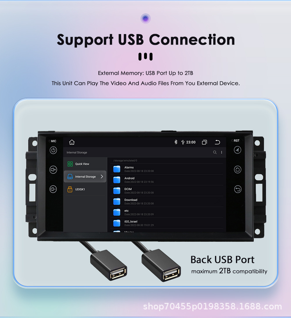 7-inch universal suitable for JEEP Jeep Guide Wrangler Dodge Android central control large screen car navigation