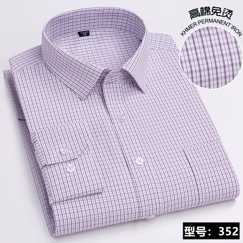 Shirt, for middle-aged man, floral print, Korean style