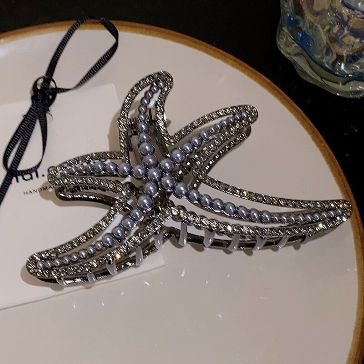 55g Weight Hair Claws Hair Accessories Type 1 Piece Quantity Holiday, Daily Occasion Alloy Material Color Block Pattern Women's Gender Inlay Design Simple Style, Classic Style Style Women's Simple Style Classic Style Color Block Alloy Inlay Hair Claws 12