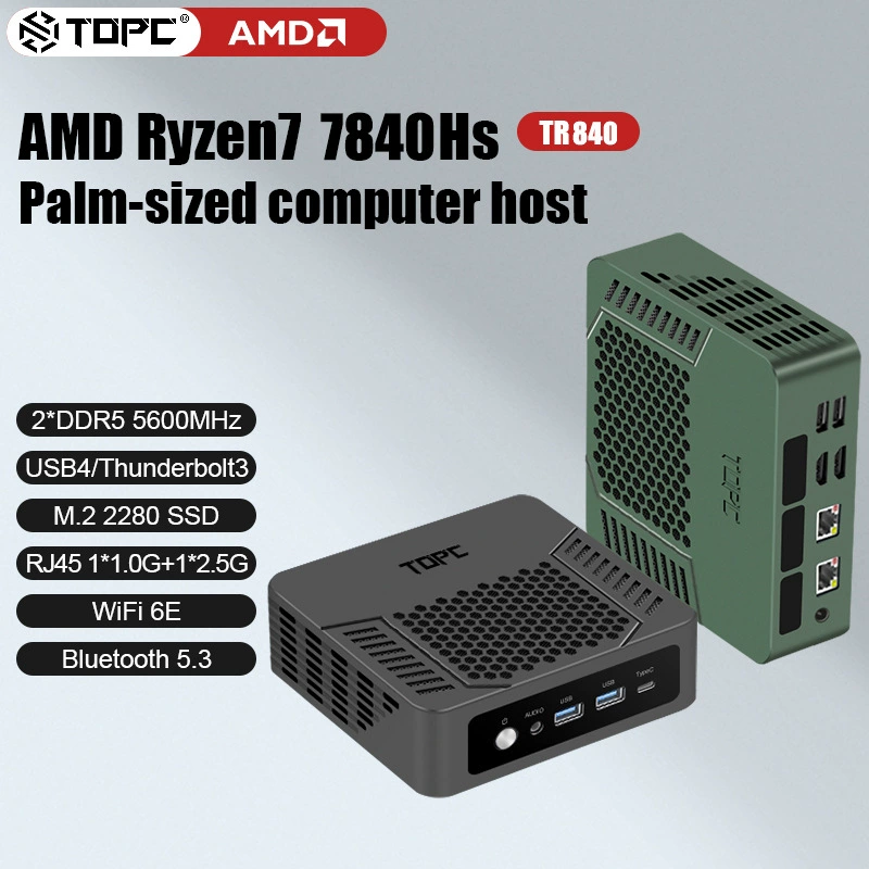 TOPC AMD R9 8945HS DDR5 мини-ПК