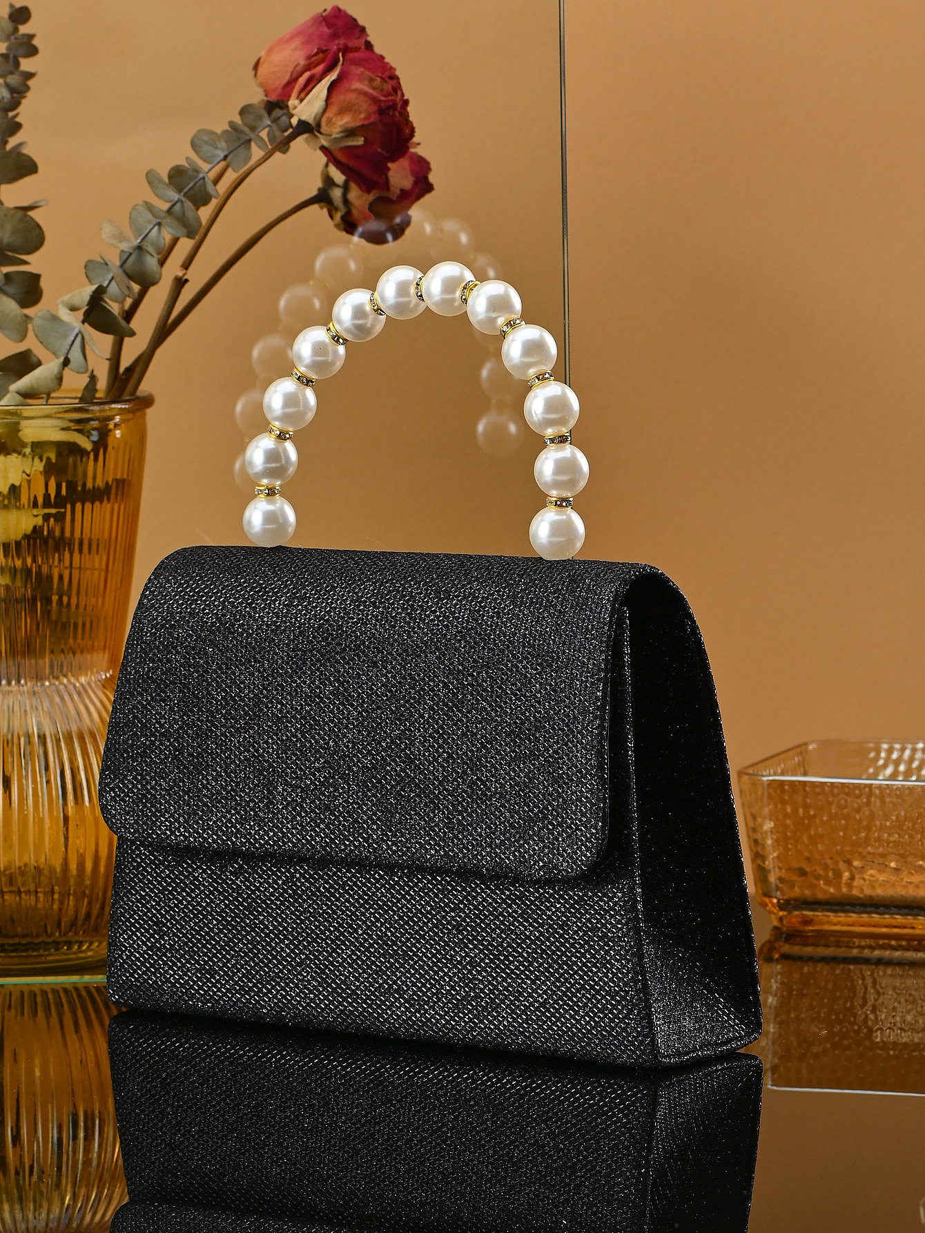 Beaded Square Evening Handbag For Ladies - Elegant Party Accessory_voghion.com