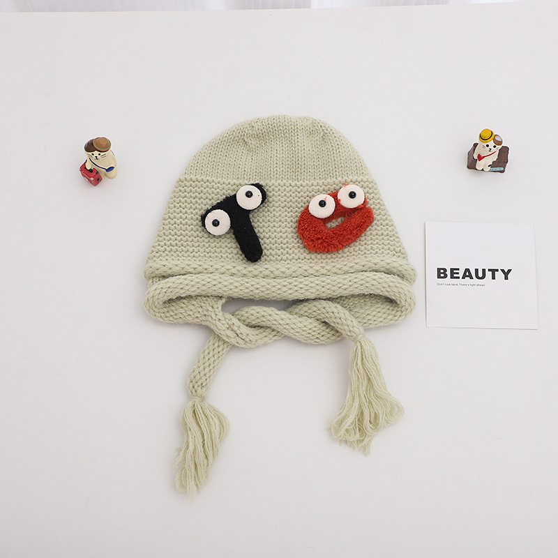 Sombreros infantiles otoño y invierno nuevos bonitos multicolor caliente para hombres y mujeres bebés sombreros de lana a prueba de viento