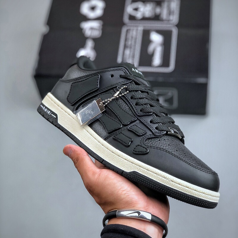 High-End Amiri Skeleton Shoes for Men, Luxury Leather Casual Shoes, Amiri Women's Niche Skeleton Sneakers High-End Amiri Skeleton Shoes for Men, Luxury Leather Casual Shoes, Amiri Women's Niche Skeleton Sneakers