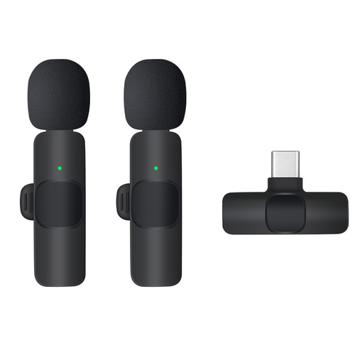 Source manufacturer live broadcast invisible microphone short video noise reduction reverberation wireless lavalier microphone K8K9