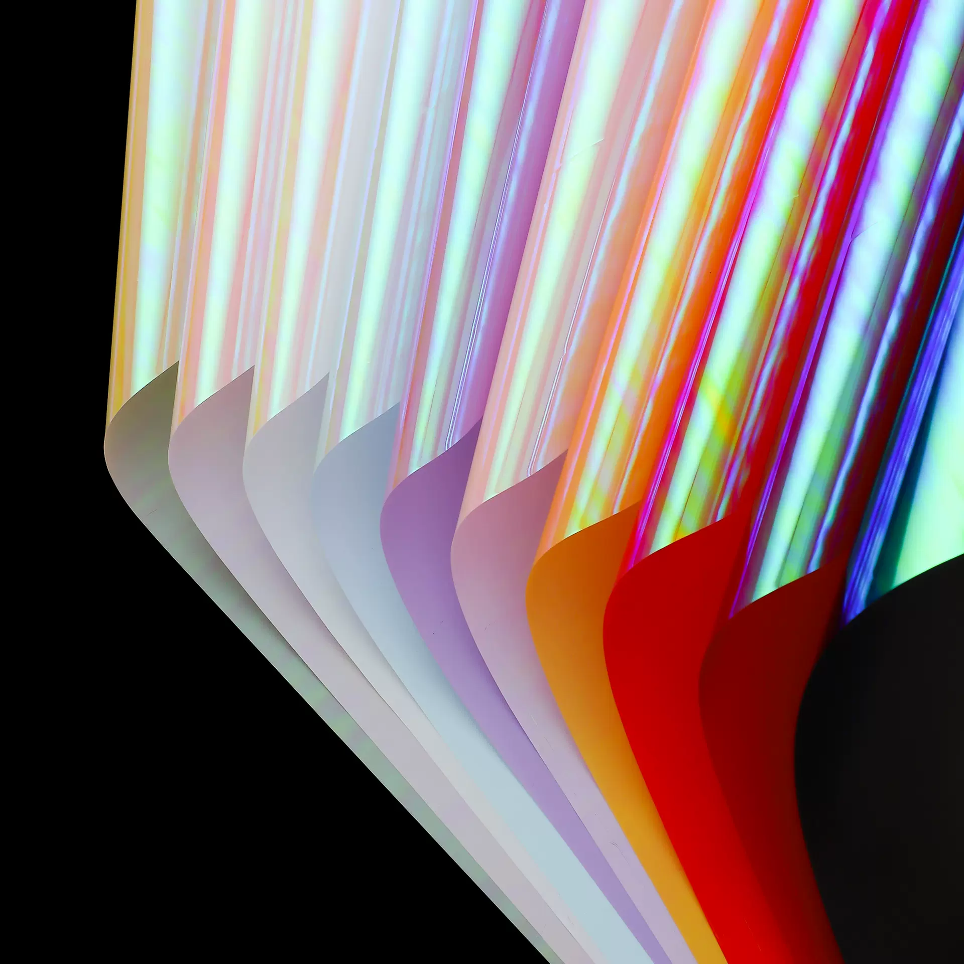 丽之然幻彩膜鲜花包装纸花束包装材料七彩变色炫彩镭射包装纸