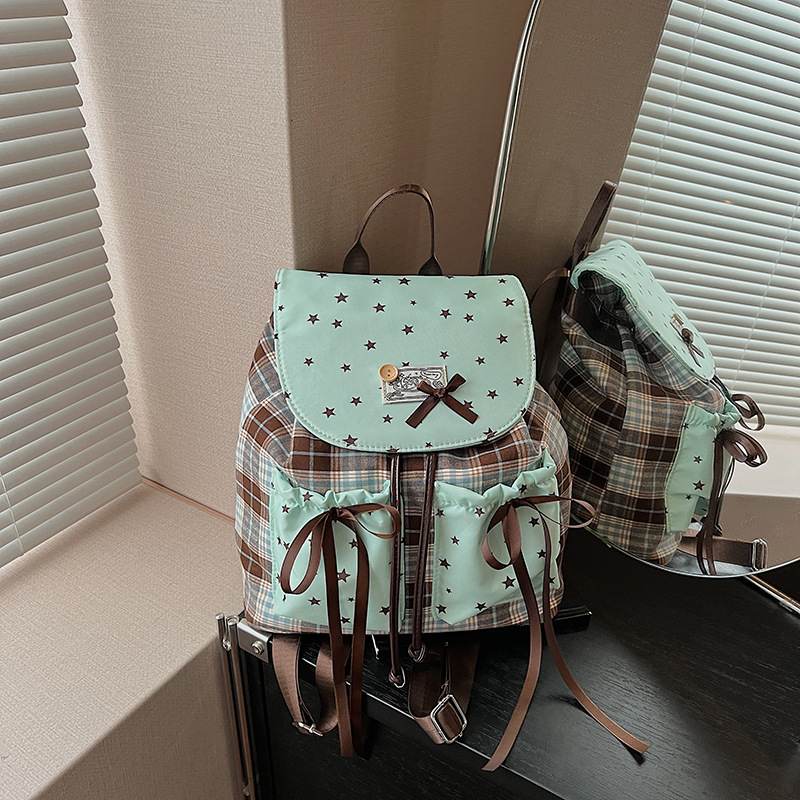 Retro fashionable backpack
