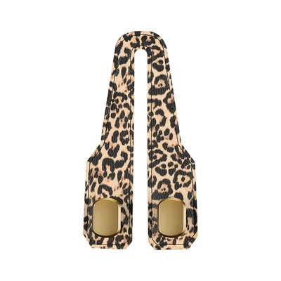 Car-mounted hook for the rear of Car hanging - suede-zinc-alloy-double-hookyellow-leopard-print-direct-sales-from-manufacturerdrop-shippinglabeling-and-warehousing