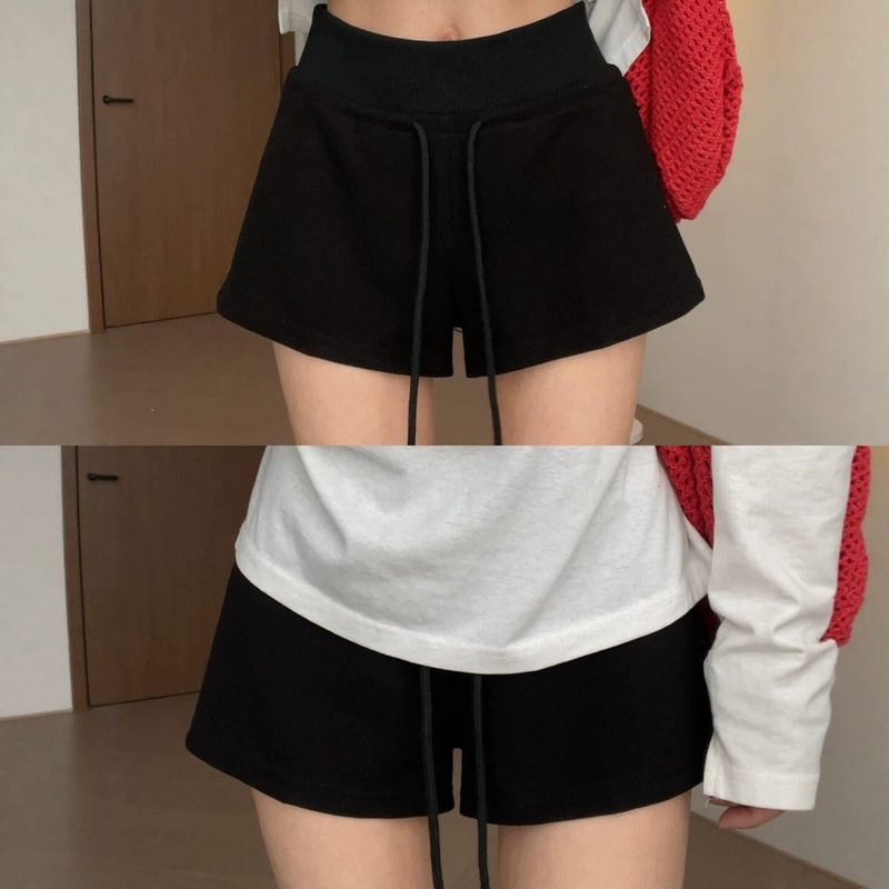 Black Sports Shorts for Women, Summer 2026 New Style, Slimming Cycling A-Line Hip-Hugging Tight Casual Hot Girl Yoga Pants Black Sports Shorts for Women, Summer 2026 New Style, Slimming Cycling A-Line Hip-Hugging Tight Casual Hot Girl Yoga Pants