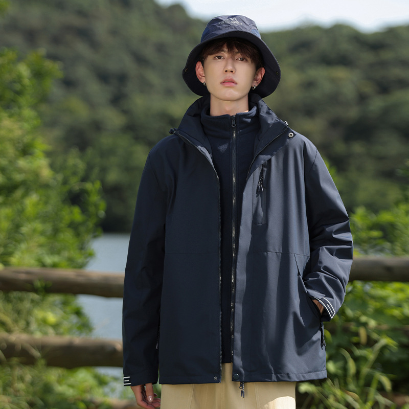 남성, 여성 동일 스타일 - 네이비 블루(탈부착 가능한 라이너)