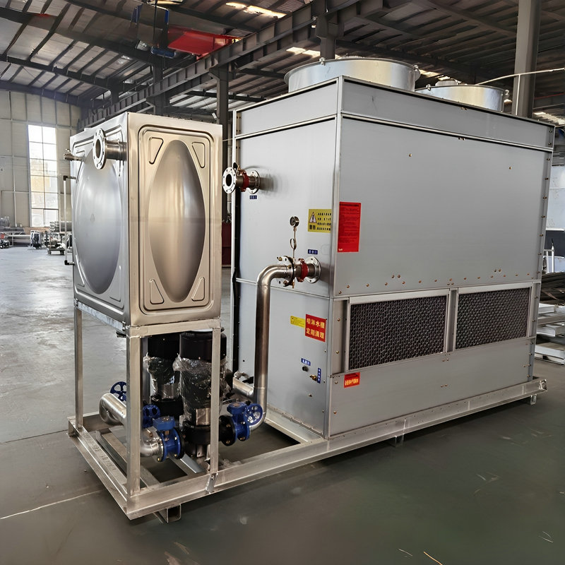 厂家方形闭式不锈钢冷却塔循环水降温外壳封闭式大小型水塔