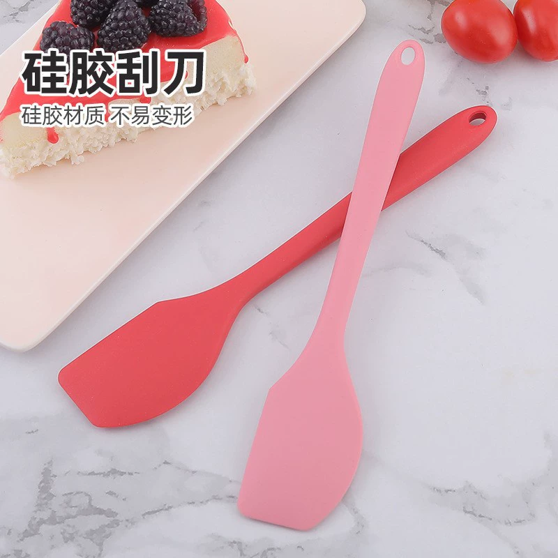 Factory wholesale integrated silicone scraper baking tool DIY cake cream wiping knife home jam and knife
