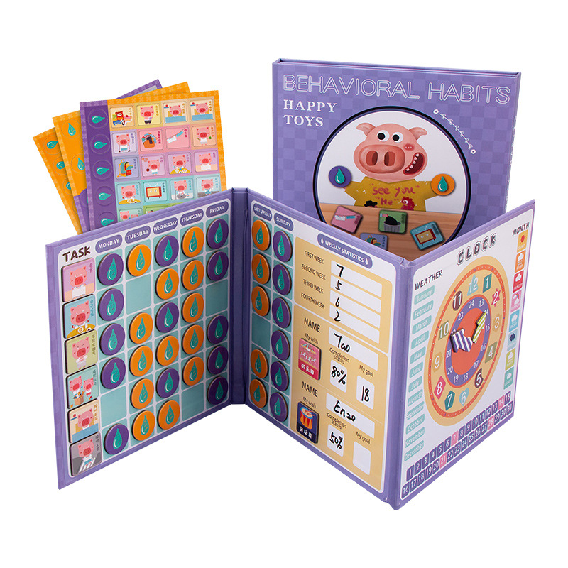 Los niños Montessori Educación Temprana de madera libro magnético ejercicio bebé concentración entrenamiento material didáctico kindergarten juguetes educativos