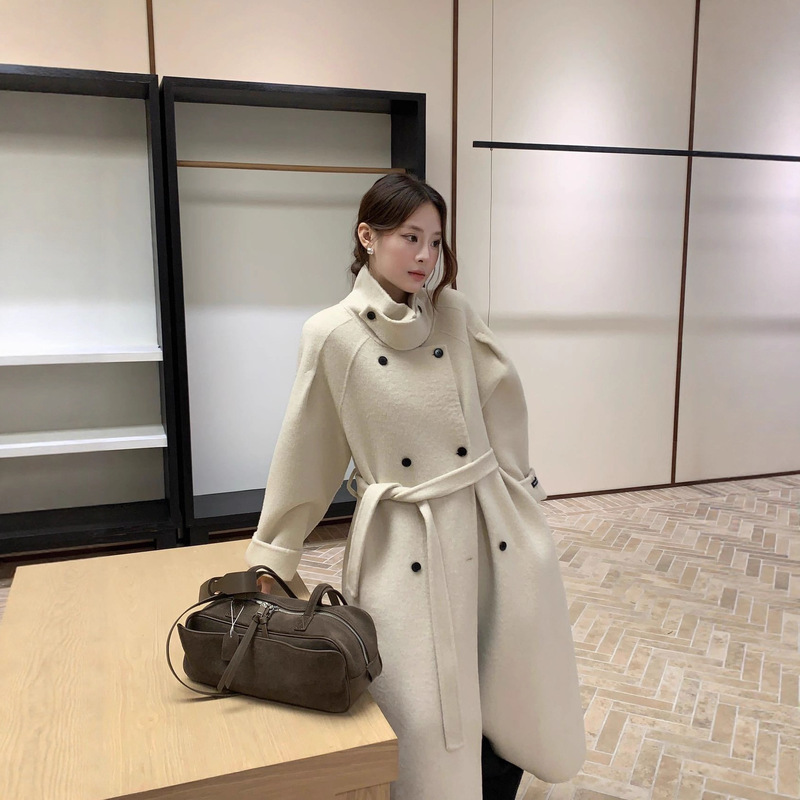2025 Winter Elegant Commuter Korean Style Fashionable Loose Wool Woolen Coat