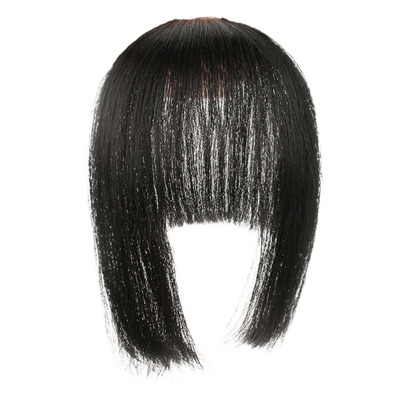 Princess cut wig female Net red straight bangs seamless invisible simulation hair silk fake bangs natural forehead wig