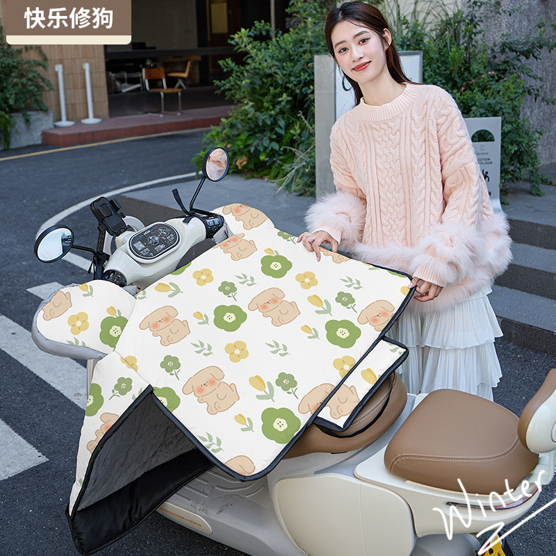 2025年新型電動車用防風カバー 冬用卸売 裏起毛 厚手 保温 防寒 防水 防風カバー|undefined
