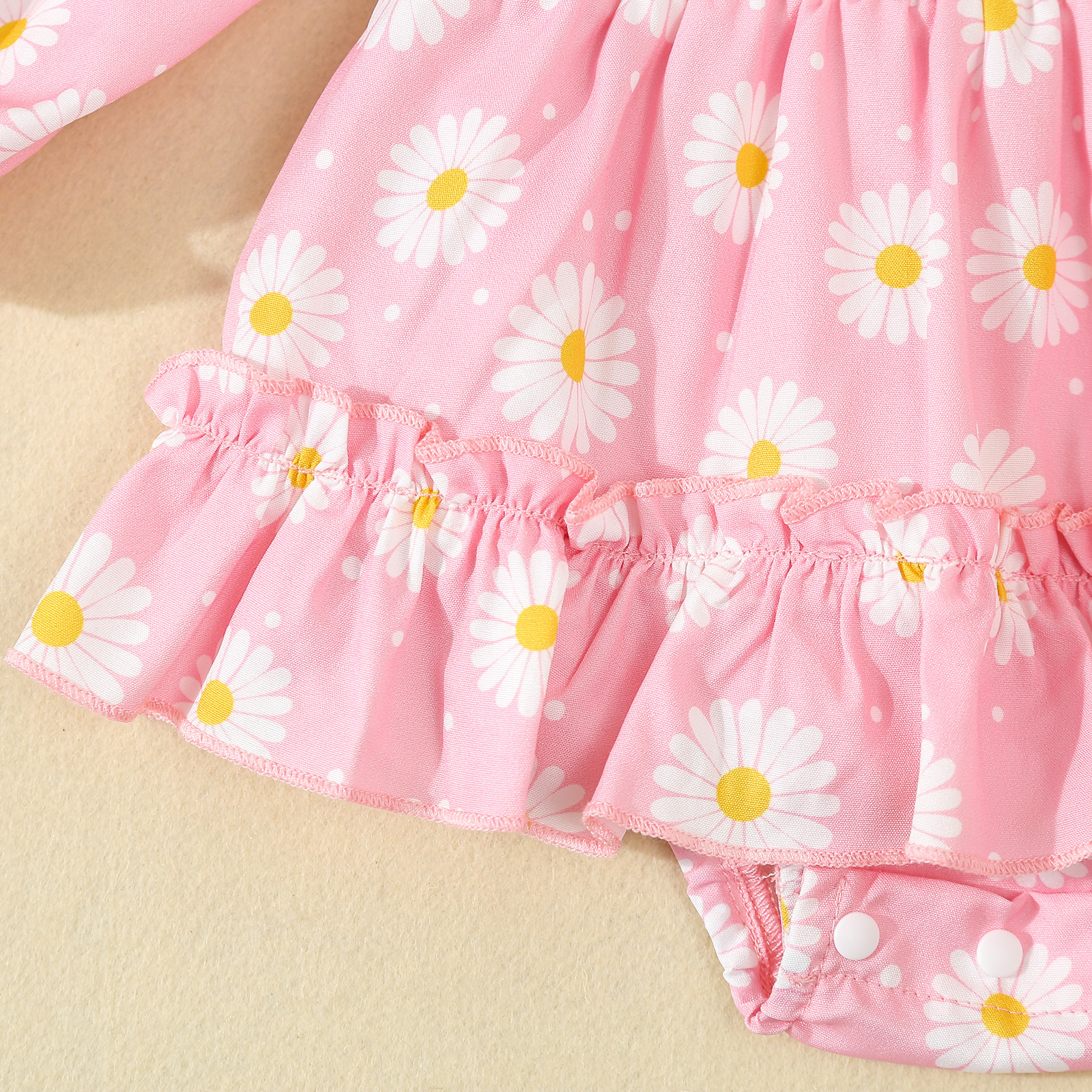 Baby romper kjole med hårbånd til piger forår og efterår_voghion.com