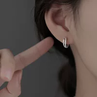 925 серебряные серьги-гвоздики женские лето 2022 Новые серьги Tide без сна серьги волны серьги