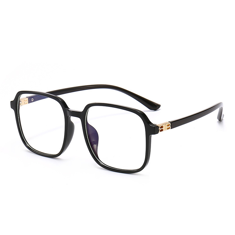 Veelzijdig minimalistisch TR90 Classic anti-blauwlicht zwart brillenmontuur voor woon-werkverkeer en dagelijks gebruik, universeel B-type internetstijl montuur._voghion.com