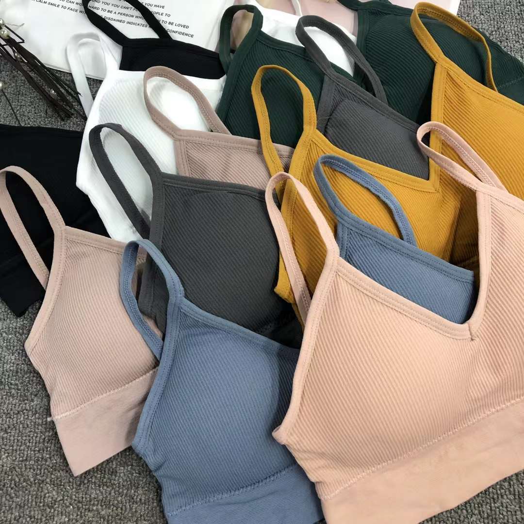 Nueva inconsútil alto elástico belleza de alta calidad las mujeres chaleco inalámbrico yoga sujetador ropa interior deportiva al por mayor