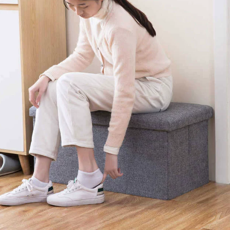 Foldable cloth, storage box, shoes, sofa for adults, storage system with seat