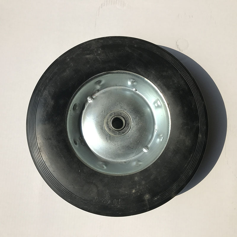 实心轮 250*50mm实心推车轮单轱辘胶粉轮 移动工具车轮子