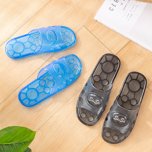 Crystal Slippers Women's Anti-Slip Transparent Sandals Plastic Old Nostalgic Classic Home Indoor Jelly Home Plastic