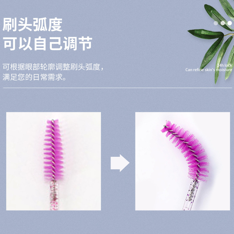 Varilla de cristal desechable, cepillo para pestañas, peine para pestañas, cepillo para pestañas portátil, peine para cejas, cepillo de maquillaje, herramientas de belleza al por mayor