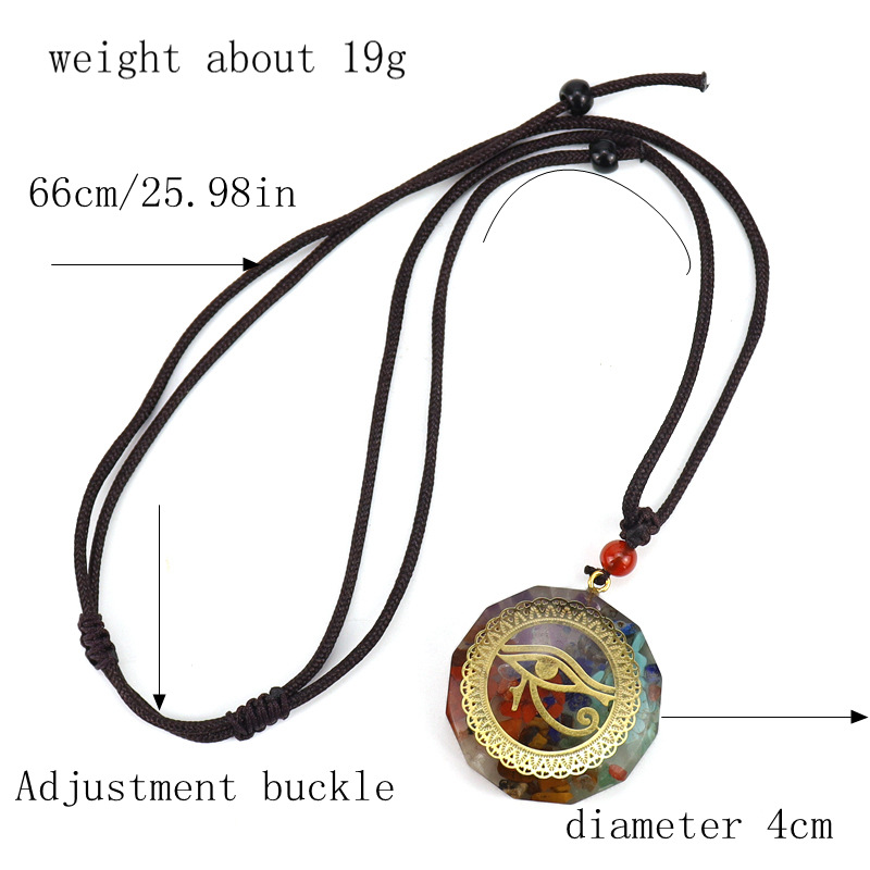 Retro Eye Crystal Handmade Pendant Necklace 1 Piece