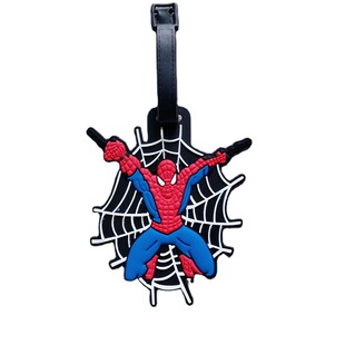 Factory Direct supply Spider-Man PVC flexible glue luggage tag luggage tag creative boarding pass card cover badge production