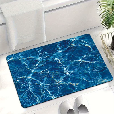 Wave-Pattern Diatomaceous Earth Bathroom: Avtomobil döşəmə paspasları - water-ripple-2-4060cm-new-diatom-mud