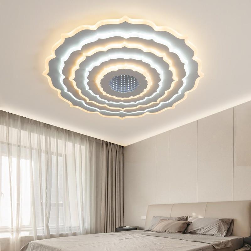Luz popular2024 habitación doméstica dormitorio principal lámpara de control de voz cuadrada sala de voz hogar nuevo dormitorio inteligente moderno