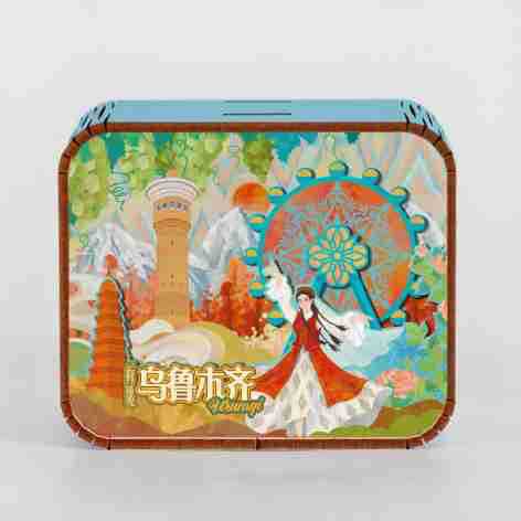オリジナルアモイ重慶南京西安都市動態オルゴールオルゴールオルゴール観光記念品