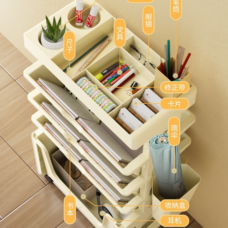 Estante de escritorio de aula móvil extra grande estante de almacenamiento de escritorio ensanchado estudiante oblicuo Almacenamiento de libros rack
