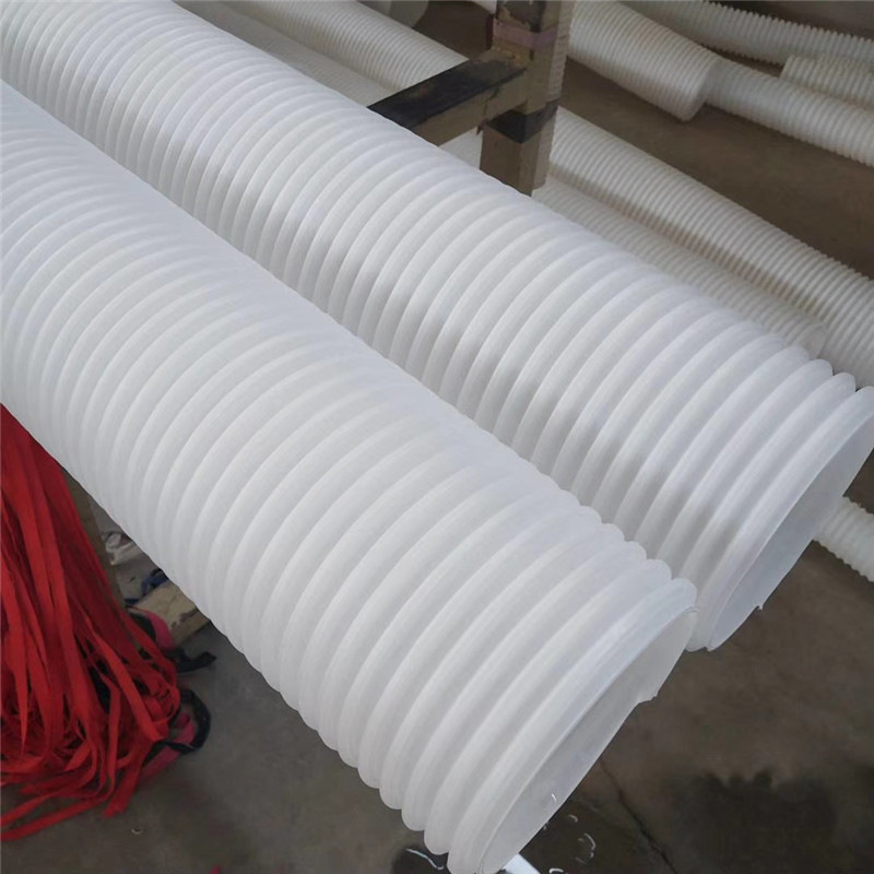大量供应PE110双壁波纹管打孔渗透HDPE110渗水排水管塑料管