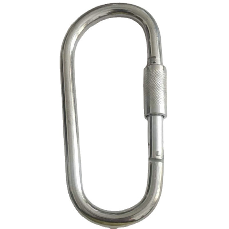 12 * 170mm異形滑走路フックナット付き鉄亜鉛メッキひょうたん形スプリングフック登山ボタン安全ボタン|undefined