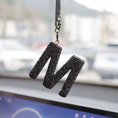 Car hanging | interior accessories pendant ladies - m-black-letter-car-pendant